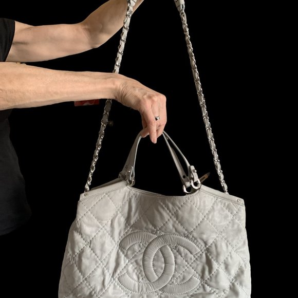 Chanel Shopping Tote — Ice Grey